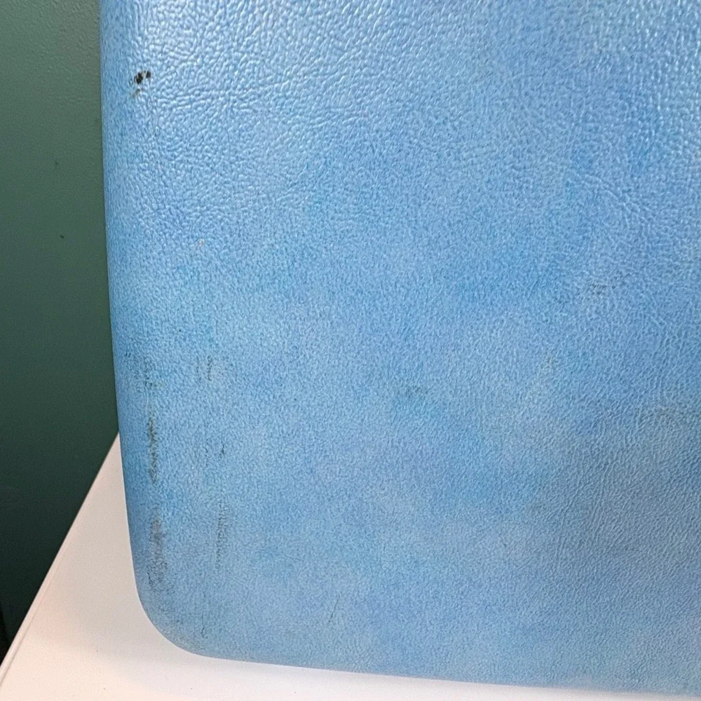 Vintage Samsonite Silhouette John Deere Blue Train Case‎ Suitcase USA